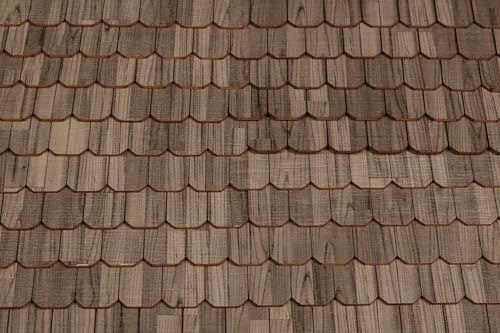 Miniature Roof Shingle Strips for 1:12 Scale Dollhouse Roofing - color: Creamy Gray