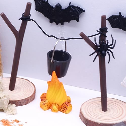 26Pcs Halloween Miniatures Set, Dollhouse Mini Fairy Garden Accessories