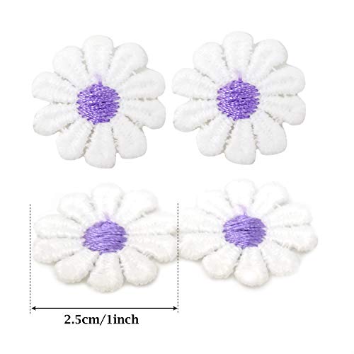Honbay 5 Yards Decorating Lace Embroidered Trim Ribbons for Sewing or Craft Decoration (Daisy Purple) - color: Daisy Purple