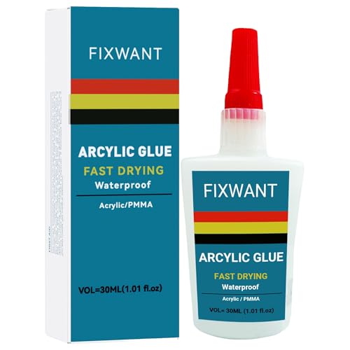 Transparent Strong Instant Acrylic Glue PMMA Adhesive Fast Drying Glue 30ML/1.01 fl.oz (1)