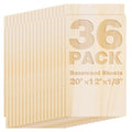 Basswood Sheets 20"x12"x1/8",3mm Basswood for Laser Cutting,Thin Plywood Board Unfinished Wood for Crafts, DIY Architectural Models Making, Wood Engraving (20inchx12inch-1/8-36Packs) - size: 20inchx12inch-1/8-36Packs