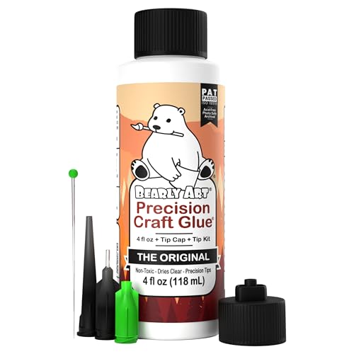 Bearly Art Precision Craft Glue Original 4 fl oz with Tip Kit Archival - size: 4 fl oz