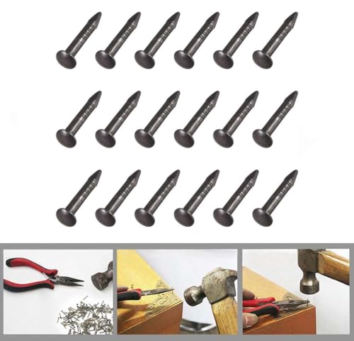 Small Nails, BLUELEC 200PCS Wooden Nail for Household Decoration, String Art & DIY Crafts (1×8mm/0.04×0.3in, Bronze) - color: Bronze, style: 1*8mm
