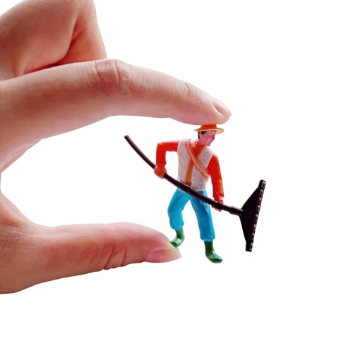 45pcs Miniature Pasture Animals Figurines Courtyard Decoration Sets - color: Mini Pasture Decoration Sets