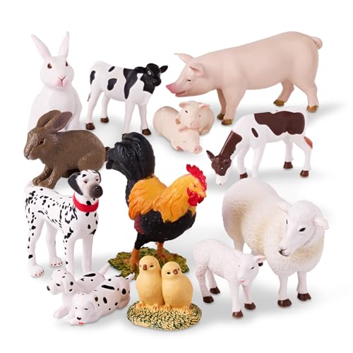 Terra by Battat Farm Animal Set, 12 Realistic Farm Animal Figures, Animals - style: Farm Animal Set #2