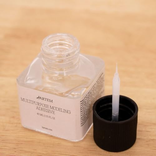 Fast‑Drying Clear Glue with Brush Applicator - Multi‑Purpose Adhesive for Crafts, Plastic, Miniatures & Repairs (1.35 fl oz)