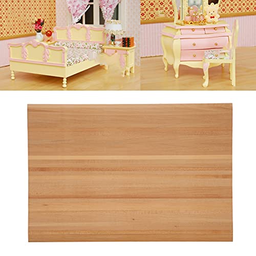 Dollhouse Floorboard, Dollhouse Floor Sheet Miniature Simple Elegant Wood Strip Flooring Decoration Accessory Furniture Dollhouse Accessories