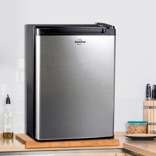 Koolatron 1.76 Cu. Ft. AC/DC Portable Fridge, Stainless Steel - color: Platinum Silver, size: Standard
