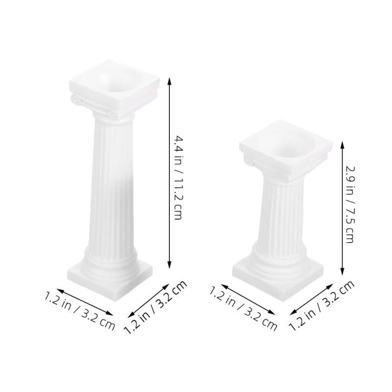 VOSAREA Roman Column Decoration 6Pcs Mini Pillars for Photography Props DIY Wedding Decor Sand Table Accent