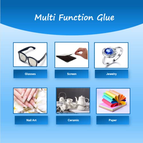 B-7000 Adhesive Multi-Function Glues,Super Glue Suitable for Phone Screen Repair,Wooden,Jewelery,1 Pack (15ML*2)