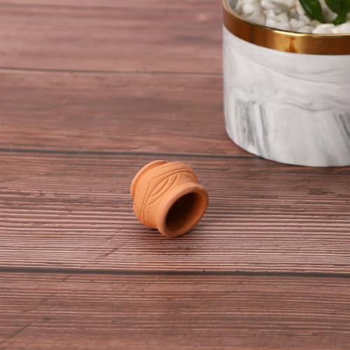 ONEST 7 Pieces Miniature Tiny Clay Pots Mini Flower Pottery Planter for DIY Garden Plants Office Home Decoration - color: 7 Pieces