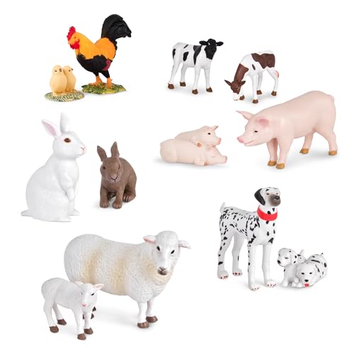 Terra by Battat Farm Animal Set, 12 Realistic Farm Animal Figures, Animals - style: Farm Animal Set #2