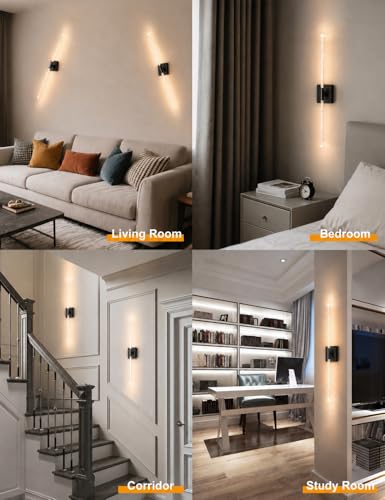 Crystal Bubble Rechargeable Wall Sconces Set of 2, Wireless Modern Lights - color: Black Crystal Bubble