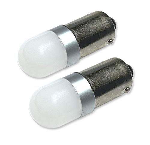 #313 Miniature Bayonet LED Replacement | 28V | Ba9s Base | Bulb Shape: T3 1/4 | Replaces Bulb Numbers: 313 1818 1819 1820 1820BTS 1829 1843 1864 1873 757 1437 (2-Pack; Blue) - color: Blue, size: 2 Pack