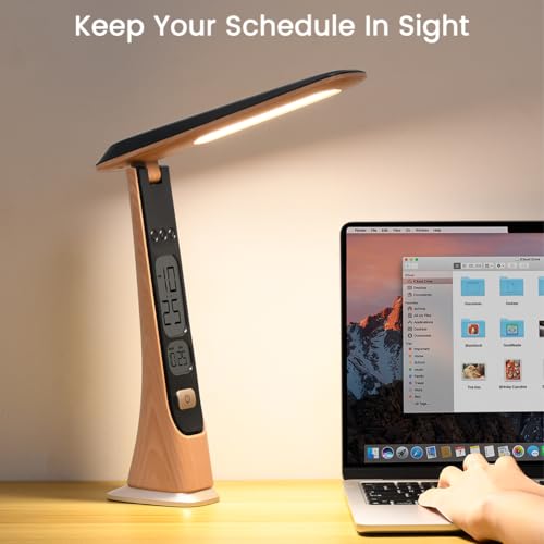 WILIT Rechargeable Lamps Cordless Table Lamp, Foldable Portable Desk Lamp - LED Battery Operated Lights with Stepless Brightness&Time Display for Office Lamp, Book Lights, College Dorm Essentials - style: Classic