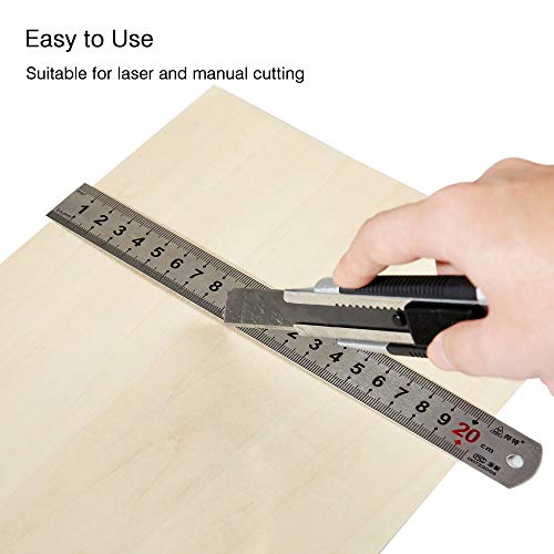 10 Pack Basswood Sheets 1/16 ×8×12 Inch, Thin Unfinished Plywood Wood Sheets for Craft DIY Project