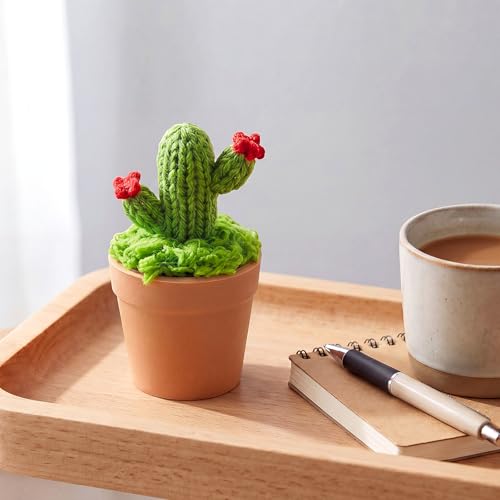 50 Sets Mini Knit Plants DIY Craft