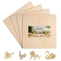 4 Pack Basswood Sheets 12x12x1/12 Inch, Plywood Sheet Unfinished Wood Boards Blanks for Laser Cutting, Engraving, Burning, Crafts