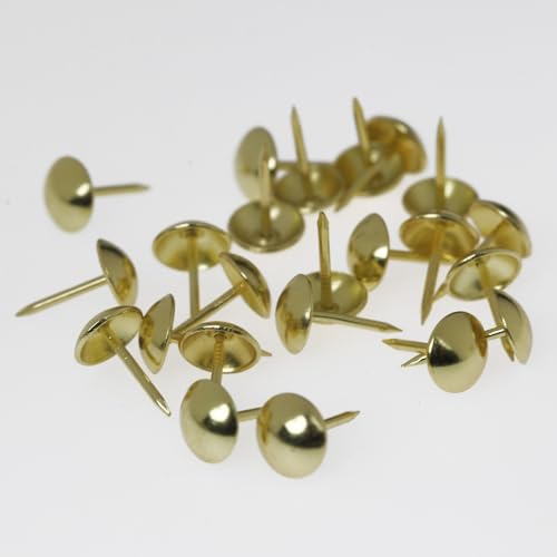 Upholstery Tacks for Furniture Upholstery Nails Tacks for Decorative 100Pcs - color: Gold