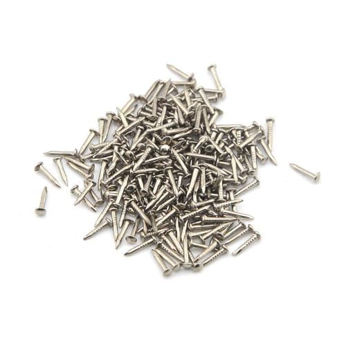 Tiny Wooden Nails for DIY Craft Projects, Antique Drawer Repairing, Mini Boxes Decorative Accessories[Set of 200pcs]0.039×0.39inch (1×10mm,Silver) - color: Silver, style: 1*10mm
