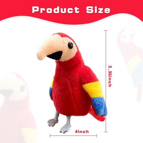 6pcs Bird Finger Puppets Set, Cute Animal Puppet for Role-Playing Mini Hand Puppets Suitable for Kids,Bird Animal Puppets for Storytelling, Realistic Finger Puppet for Toddlers - color: Bird