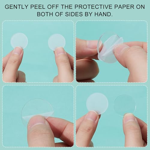 FINGERINSPIRE 100 Pcs Clear Circles Acrylic Sheet 1 inch Circular Miniature Bases Blanks Acrylic Disc Mini Flat Round Acrylic Base for Miniatures Wargame Halloween Christmas Craft Keychain - color: 1 Inch