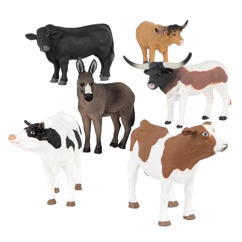 Terra by Battat Farm Animal Toy Set, 6 Realistic Figurines, Farm Animal Set - style: Farm Animal Set