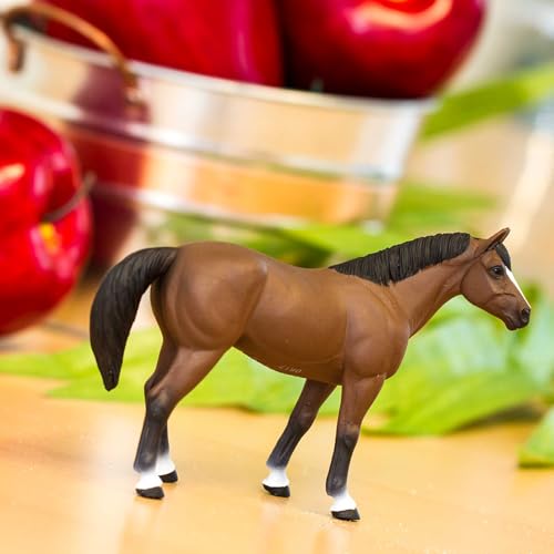 Safari Ltd. Quarter Horse Gelding Toy - 5 Inch Farm Animal Figure for Kids