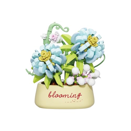 Ruffled Gerbera Mini Flower Potted Bonsai Building Toy - style: Ruffled Gerbera