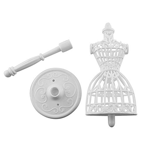 5pcs Doll Clothes Model Rack 220mm Hollow Art Model Frame Clothes Gown Display Mini Mannequin Model for Doll Toy Display (Pack of 3) - size: 220mm White (Pack of 3)