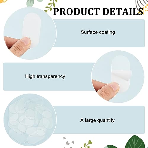 FINGERINSPIRE 30 Pcs Clear Miniature Bases 1x2inch Acrylic Mini Oval Base - color: 30 Pcs - Oval