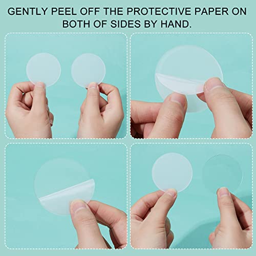 FINGERINSPIRE 30 Pcs Clear Circles Acrylic Sheet 2 inch Clear Acrylic Discs - color: 2 Inch