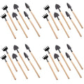 GANAZONO 8 Sets Mini Gardening Tools Portable Garden Hand Tools Set Miniature Gardening Rake Trowel and Shovel for Bonsai Succulents Herbs Planting
