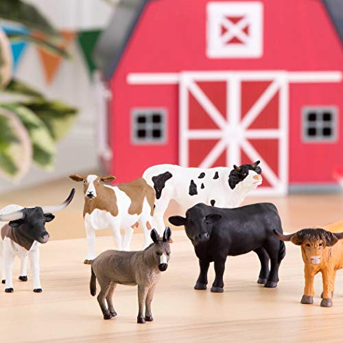 Terra by Battat Farm Animal Toy Set, 6 Realistic Figurines, Farm Animal Set - style: Farm Animal Set