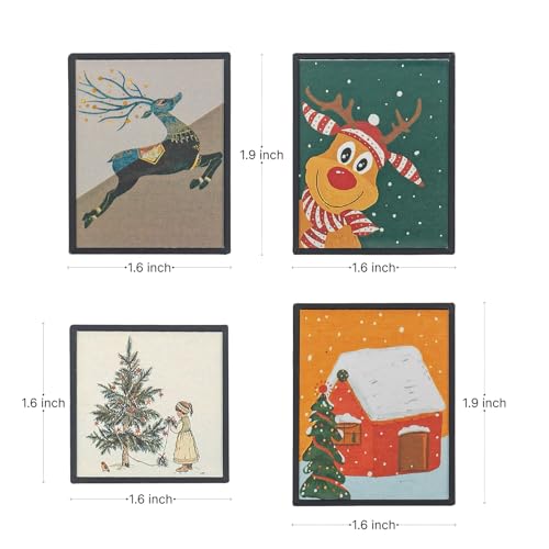 Miniature Dollhouse Accessories Christmas, Mini Wall Art, 1/12 Scale Accessories, Dollhouse Miniatures, 12 Pieces - style: No. 2