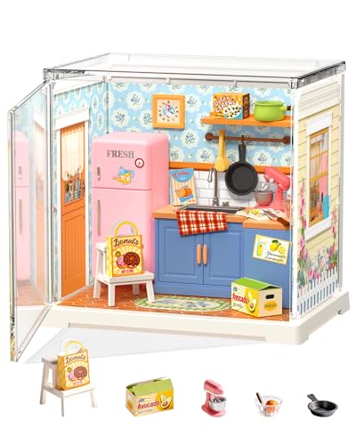 Rolife Super Creator Mini Series, DIY Plastic Miniature Kits Retail Store Series, Mini Model House Building Set for Teens Aged 14+, DIY Crafts/Hobbies for Adults (Homely Baking Kitchen) - style: Homely Baking Kitchen