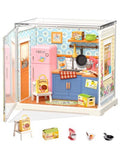 ROBOTIME Super Creator Kits, Miniature Kitchen Kit, DIY Plastic House Building Toy Set, Tiny Kitchen Making Kit Model Craft Hobby Unique Gift (Homely Baking Kitchen) ﻿ - color: Homely Baking Kitchen