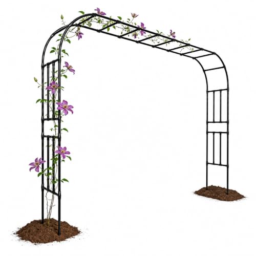 Heavy Duty Garden Arch Trellis, 126 x 94.8 in, Extra Wide - size: 126 x 94.8 x 15.8 Inch
