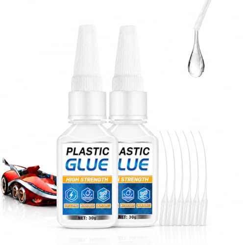 Plastic Glue for Models & Miniatures, Strong Bond, 60g Total (2×30g)