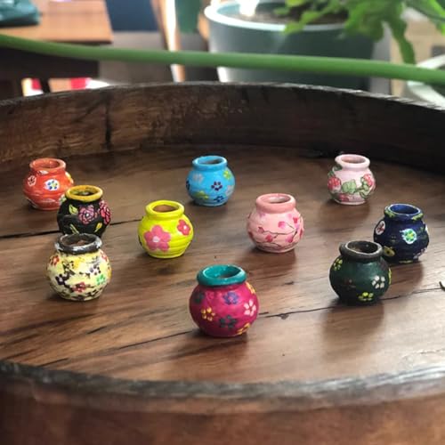 Mini Terracotta Pots – Small Clay Flower Pots for Succulents, Cactus, DIY Crafts, Fairy Garden, School Projects, Mini Planters – Set of 20 (Belly (No Drain Hole), 0.5 Inch) - size: 0.5 Inch, style: Belly (No Drain Hole)