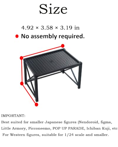 Japanese Miniature 2 pack Stackable Storage Rack, Scale Industrial Display Rack for anime figure Display and Mini Car Storage, Diorama Accessory, Made in Japan