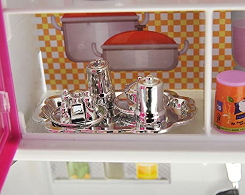AZ Trading & Import Psk54 My Modern Kitchen Full Deluxe Kit Battery Operated Kitchen Playset: Refrigerator, Stove, Microwave, Mix