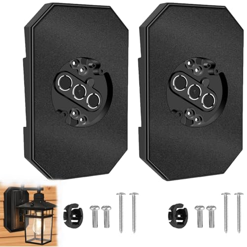 2 Pack Vinyl Siding Mounting Blocks for 1/2 inch Lap Double & 4 inch Siding - color: Rectangle Black, size: 2 pack