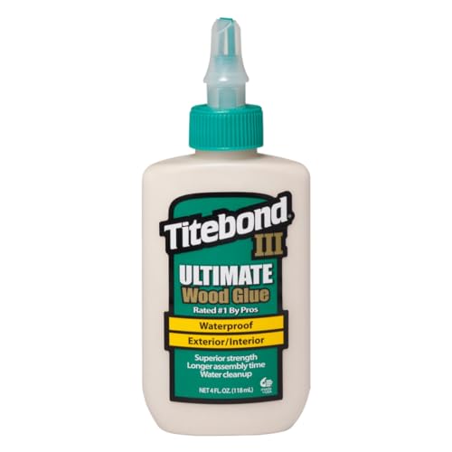 Titebond III Ultimate Wood Glue 4 Oz. – Woodworking Adhesive, Waterproof – 1412 - size: 4 Fluid Ounce