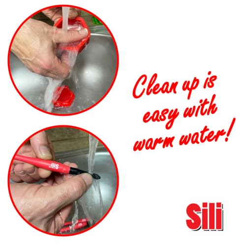 Sili Glue Brush Kit with Micro Wood Glue Applicator Brushes & Storage Pod