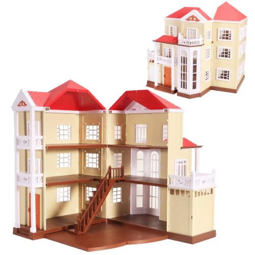 BananMelonBM Kid Toys Family Cozy Cabin Country Home Playset