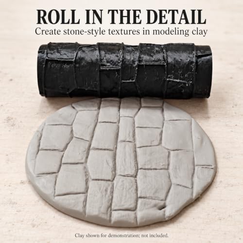 Terrain Texture Rollers, 6-Piece Set for Wargame Scenery & Miniature Bases - color: 6 styles