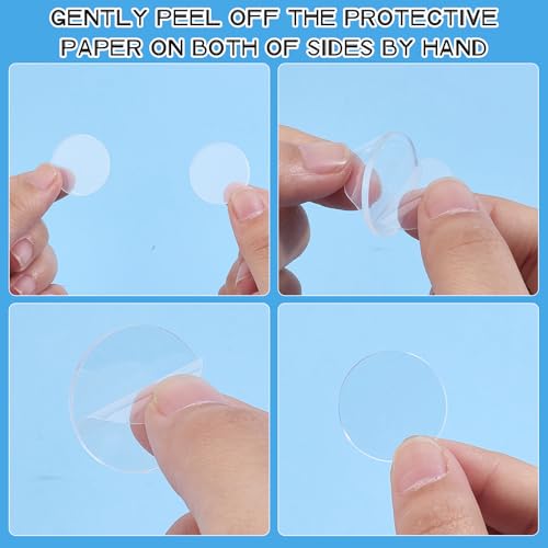NICENEEDED 100 PCS Clear Acrylic Circles, 2.5 CM Circular Miniature Bases Blanks Acrylic Disc, Round Transparent Flat Base for Miniatures DIY Art Projects Suplies