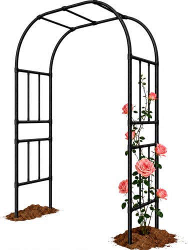Extra Heavy Duty Garden Arch Trellis, 59.1 x 94.8 in, 1-Inch Poles - size: 59.1 x 94.8 x 19.7 Inch