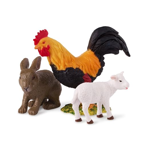 Terra by Battat Farm Animal Set, 12 Realistic Farm Animal Figures, Animals - style: Farm Animal Set #2